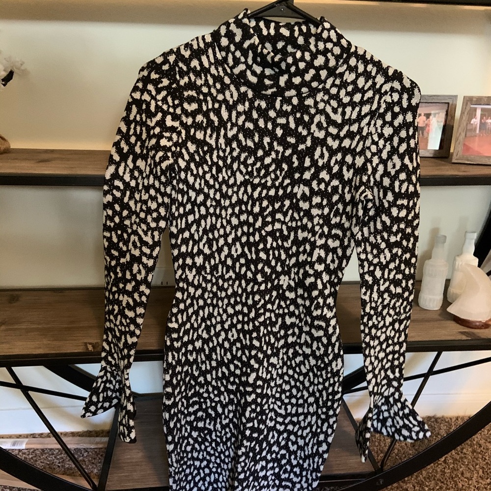 NWOT Bell Sleeve Turtle Neck Dress